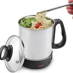 Meniga Electric Multi Cooker Kettle with Steamer, 2.5L Stainless Steel, 800W, Black-22