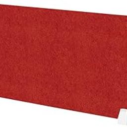 Timber Acoustics® Acoustic Desk Divider | Reduce Noise And Visual Distractions | Privacy Panels For Office - Classroom Soundproofing | Table Mounted (16" x 36") |(Red, Single)-23