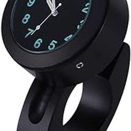 Yosoo Health Gear Motorcycle Handlebar Clock, Waterproof, Black, 7/8"-1" Handlebar, Universal Size-23