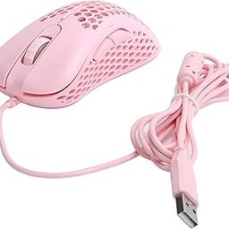 Ubervia Pink Mouse, Wired Mouse Non?Slip Smofor Game Lovers forfor Computer for Adult(v18 Color Hole Mouse Pink)-image-35