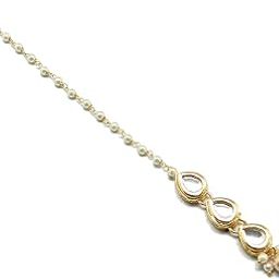 Gold Plated Kundan Maangtikka for Women and Girls-picture-1