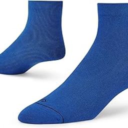 Men & Women Ankle Length Socks (Pack of 1 Pair; Blue; Combed Cotton; Anti Odour; Breathable; Durable)-image-15