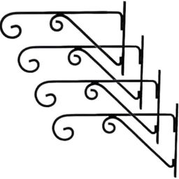 Metal Wall Mounting Hook Hanging Plant Bracket, Decorative Straight Plant Hanger Wall Bracket for Planters, Lanterns, Macrame, Wind Chimes, Bird Feeder Indoor and Outdoor.-14