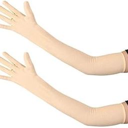 KETKAR Unisex cotton Arm Sleeves for Summer and Sun protection full hand long gloves for bike riding men and women_Pack Of 02(Free Size)-image-21