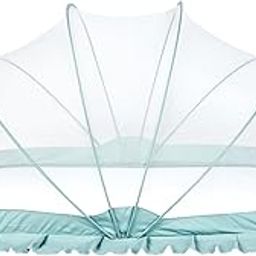 Amazon Brand - Solimo Foldable Baby Mosquito Net, Bottomless Net for Safe & Easy Use, 135 x 65 x 65cms, for Babies & Toddlers (0 to 24 Months) - Ocean Green-18