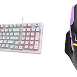 EvoFox Katana X2 Mechanical Gaming Keyboard | Wired-White Banshee Rechargeable Wireless Gaming Mouse (2.4G+BT+Wired)-image-73