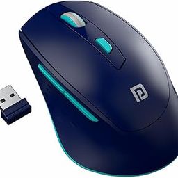 Portronics Toad 32 Wireless Mouse with 6 Buttons, 2.4 GHz Connectivity, 10m Working Range, Ergonomic Design, Adjustable Optical DPI, Auto Power Saving, for Laptop & PC (Blue)-11