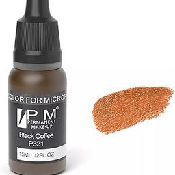 PM Permanent Makeup Cosmetic Color Micro Pigment by BELLE GAGA ™ Eyebrows Permanent Makeup Pigment - Micro Pigment Cosmetic Colour Tattoo Ink Microblading Pigment (P321 Black Coffee)-image-88