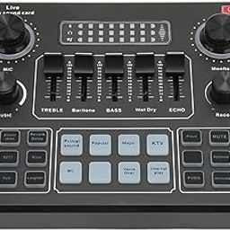 Live Sound Card, Sound Mixer Board, Mixer Sound Board Console System, Multiple Sound Effects Voice Changing for Live Streaming Home KTV-picture-7