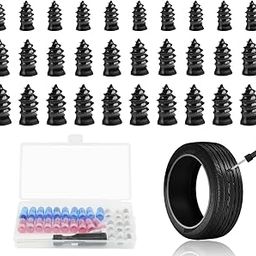 STHIRA® 30pcs Tire Repair Nails for Tubeless Tires 3 Sizes Tire Repair Nails with Screwdriver, Carbon Steel Tire Repair Nails for Sealing Punctures, Tubeless Tires Repair Accessories-picture-13