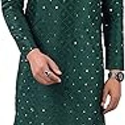 Embellished Work Kurta Pyjama Set For Men-image-101