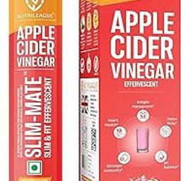 Slim-Mate (Slim & Fit) Effervescent Tablet | Apple Cider Vinegar with Mother (ACV) | 20 Tabs Each | Apple Flavour | Sugar-Free | Vegan | Garcinia Cambogia, Pomegranate, Green Tea & Vitamin C, B6, B12-10