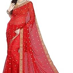 Women's Chiffon Saree With Blouse Piece-picture-54