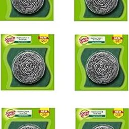 Scotch Brite Stainless Steel Scrub plus Scrub Pad Combo (Pack of 6)-picture-24