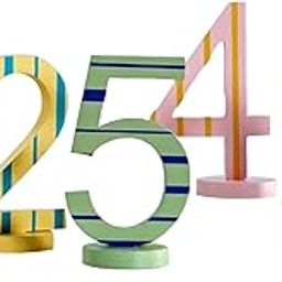 ARTISOUL® 5Pcs Number Ornaments Sculpture Standing Blocks for Living Room Home Wedding | Home Decor | Figurines-image-13