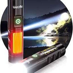 WARSUN 605 Ultra-Bright Portable LED Flashlight, Rechargeable with Side Light, 6 Versatile Lighting Modes for Outdoor Activities, Perfect for Camping, Hiking, and Emergencies, 1000 Lumens-image-17