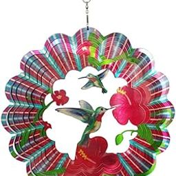 MYADDICTION Wind Spinners with Stable Stake Garden Spinner Reflective Painting Style11-image-4