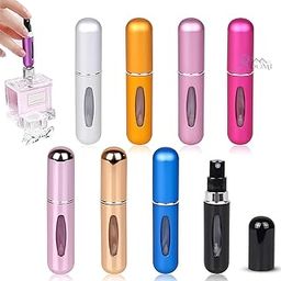 RDOMI Perfume Atomiser Bottles 5ml | Mini Refillable Spray Portable Liquid Bottle with Visual Window Empty Travel Bottle | for Purse Handbag Pocket Luggage (Multicolor)-image-82