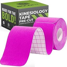 Boldfit Kinesiology Tape for Physiotherapy Precut Kinesio Tape for Sports Injury Pain Relief Muscle Tape for Shoulder, Wings, Arms, Ankle K Taping Waterproof Athletic Tape for Pain Support Precut-Pink-image-78