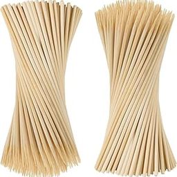 Natural Bamboo Sticks Skewer (2.5 MM, 12 INCHES, Pack of 50), Natural Wooden Barbecue Kabob Skewers, Best for Grill, BBQ, Kebab, Marshmallow Roasting or Fruit Sticks-29