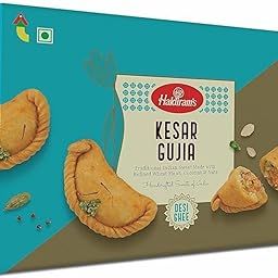 Haldiram's Kesar Gujia 400g | Gujiya Sweets | Indian Mithai | Fresh Indian Traditional Mithai | Holi Gift Hamper | Fresh Products | Royal Saffron Flavor | Festive Sweet Gift Box | Mithai for All Occasion-image-49