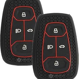 Shopoflux® Silicone Smart Key Cover Compatible with Tata Nexon | Harrier | Safari | Altroz | Tigor | EV | Punch | Tiago EV Electric (Black Pack of 2)-26