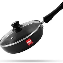 PNB Kitchenmate Solitaire Deep Fry Pan with Glass LId - Hard Anodised Toy Pan-image-4