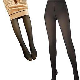 Women's Winter Thermal Fleece Pantyhose | Fleece-Lined Stockings for Girls-picture-45