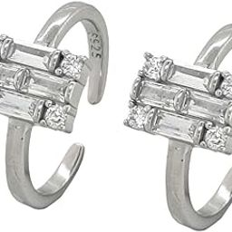 925 Sterling Silver Designer Band Toe Rings/Chandi Bichiya ~ Pack in 2 Pieces-image-60