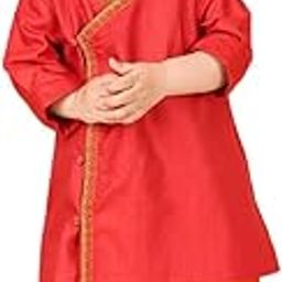 Orange Viscose Blend 2Pc Dhoti Set-image-48
