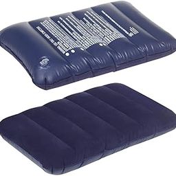 Blue Velvet Air Pillow for Travel Sleeping Pillow Backpacking Soft Comfortable Air Inflatable, Soft Air Cushion for Neck, Support Headrest, Camping and Hiking (Pack of 1)-image-43