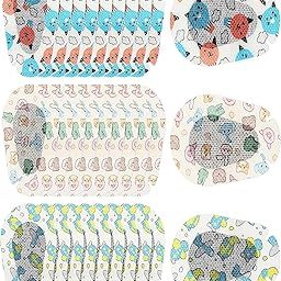 30PCS Eyepatch for Kids, Adhesive Eye Patches for Kids Boys,Cartoon Design Kids Eye Patches Light Blocking 3 Styles Eyepatch Lazy Eye One-Off Fun Cute Designs for Boys Girls-image-29