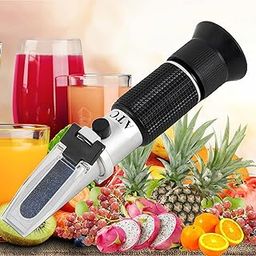 LABART Brix Refractometer with ATC, Handheld Brix Meter 0-32% Portable Brix Reader Tester for Measuring Sugar Content in Fruit, Refractometer with calibration fluid-12