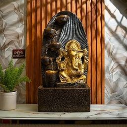 EXPLEASIA Ganesha Water Fountain, Ganesha Water Fountain for Home Big, Ganesha Water Fountain Big Size, Ganesha Water Fountain Indoor Home décor, Water Fountain for Home vastu, Indoor Water Fountain-image-78