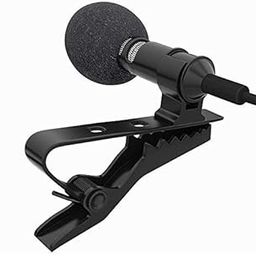 Lapel Mic, Clip on Mic for Phone Laptop Computer Camera, Little Microphone Hands Free Omnidirectional Recording Mic, Perfect for Vloggers YouTube Interview Bloggers-(Black)-27
