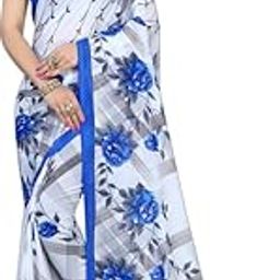 Printed Bollywood Georgette Saree (White) (VS-936-WHITE)-image-73