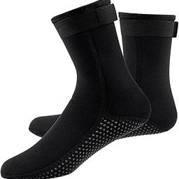 UJEAVETTE® Neoprene Diving Scuba Boots 3Mm Surfing Snorkeling Socks Black XXL-image-63