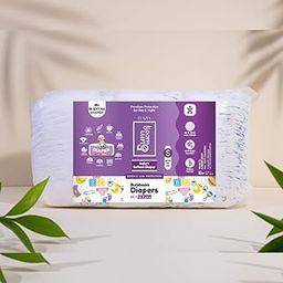 FLAZIA Bumboom Natural Soft Premium Baby Diapers, Small Size, 65+10 Extra Count, All Day & Night Absorb Protection (S)-image-90