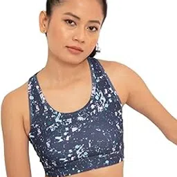 nykd All Day Sports Bra with Keyhole Back Moisture Wicking Strecthable for Extra Support & Comfort Racerback - NYK082-picture-3