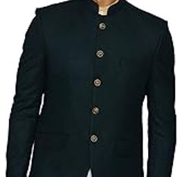 Men's Wool Purple Bandhgala-image-59