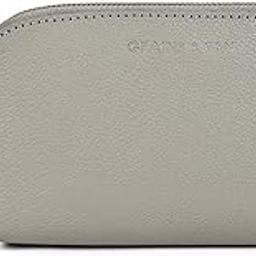 Grains & Tan Genuine Leather Makeup Pouch-Ladies Cosmetic Clutch Organizer Bag for Travelling-Woman Pencil Case Travel Purse Multipurpose Girls Beauty Skincare Jewellery Accessories-Light Grey-image-27