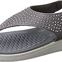Womens Blossom Sandal Grey Flats - 7 UK (5612288)-image-41