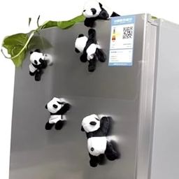 Cute Plush Panda Fridge Magnet – Strong Refrigerator Sticker, Adorable Home Décor and Kitchen Accessory, Cartoon Animal Souvenir (9cm x 9cm) (1PC)-image-55