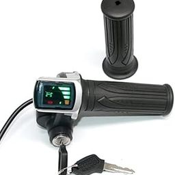 xcluma 48V ebike Throttle with LCD Display ON-OFF Key Lock for electric bike Bicycle Scooter erickshaw-image-92
