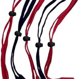 SunShades Sunglass Sports Eyeglass Neck Strap Cord Lanyard Holder Pack of 5 (3 Blue and 2 Red)-image-8