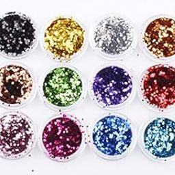 Holographic Nail Sequin Glitter Nail Art Decoration, Multicolour-30