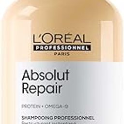 L'Oréal Professionnel Absolut Repair Shampoo for Dry & Damaged Hair - 300ml | Professional shampoo for Strengthening and Repairing Hair, With Protein & Omega-9, For Men & Women-2