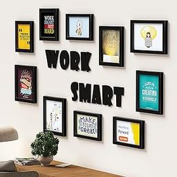 amazon basics Synthetic Photo Frames | Quotes Wall Hanging Frames for Bedroom, Home, Office | Work Smart-13