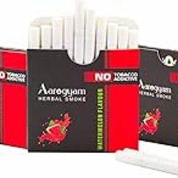 Aarogyam Herbals 100% Tobacco & Nicotine Free Cigarette for Relieve Stress & Mood Enhance Product for Smokers - (10 Sticks in Each Packet) (WATERMELON FLAVOUR, Pack of 5)-image-11