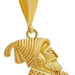Gold Plated Hindu Maratha Warrior Chatrapati Shivaji Maharaj Pendant With Gold Plated Chain for unisex-image-16